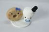 Picture of Coffee Meets Bagel Wedding Cake Topper, Online Dating to Wedding, Gifts for Long Distance Relationship, Purple theme