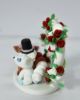 Picture of Vulpix & Alolan Vulpix Wedding Cake Topper with Heart Arch, Kissing Vulpix Couple Figurine, Pokemon Party Decor