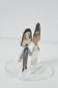 Picture of Interracial Animal Crossing Wedding Cake Topper, Acrylic Cut Bride & Groom Standee, Game Commission Wedding Cake Topper