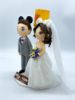 Picture of Tangled Lantern Wedding Cake Topper, Mickey & Minnie Bride Wedding Figurine, Disney Inspired Wedding Theme