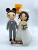 Picture of Tangled Lantern Wedding Cake Topper, Mickey & Minnie Bride Wedding Figurine, Disney Inspired Wedding Theme