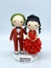 Picture of Beetlejuice & Lydia Wedding Cake Topper, Mini Halloween Topper, Anniversary Gifts for Halloween Fans