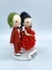 Picture of Beetlejuice & Lydia Wedding Cake Topper, Mini Halloween Topper, Anniversary Gifts for Halloween Fans