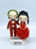 Picture of Beetlejuice & Lydia Wedding Cake Topper, Mini Halloween Topper, Anniversary Gifts for Halloween Fans