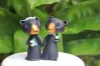 Picture of Grizzly wedding cake topper, Black bear wedding cake topper 