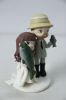 Picture of Fishing Theme Wedding Cake Topper, Funny bride & groom figurine